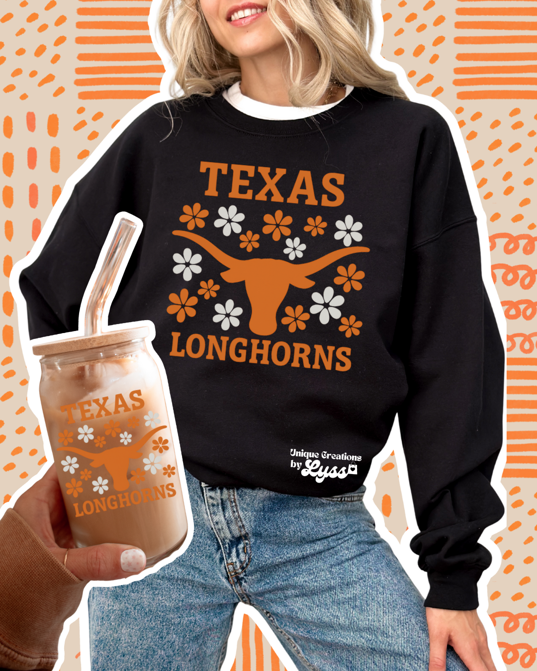 TEXAS LONGHORNS SWEATER + CUP COMBO