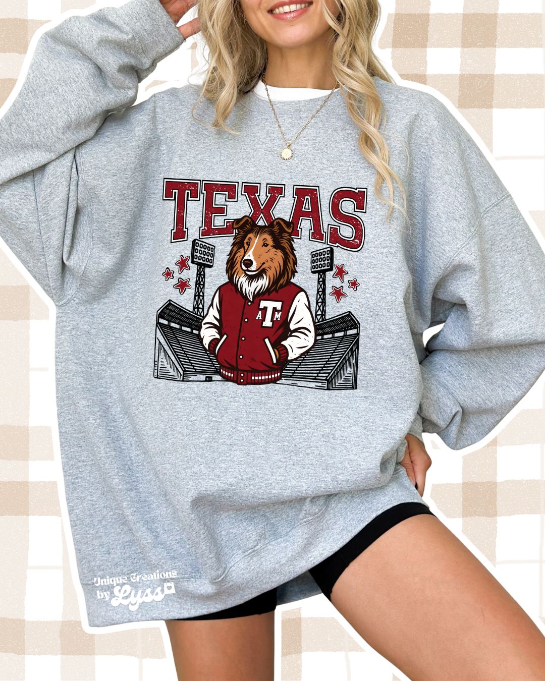 TEXAS AGGIES VARISTY MASCOT TEE/SWEATER/HOODIE