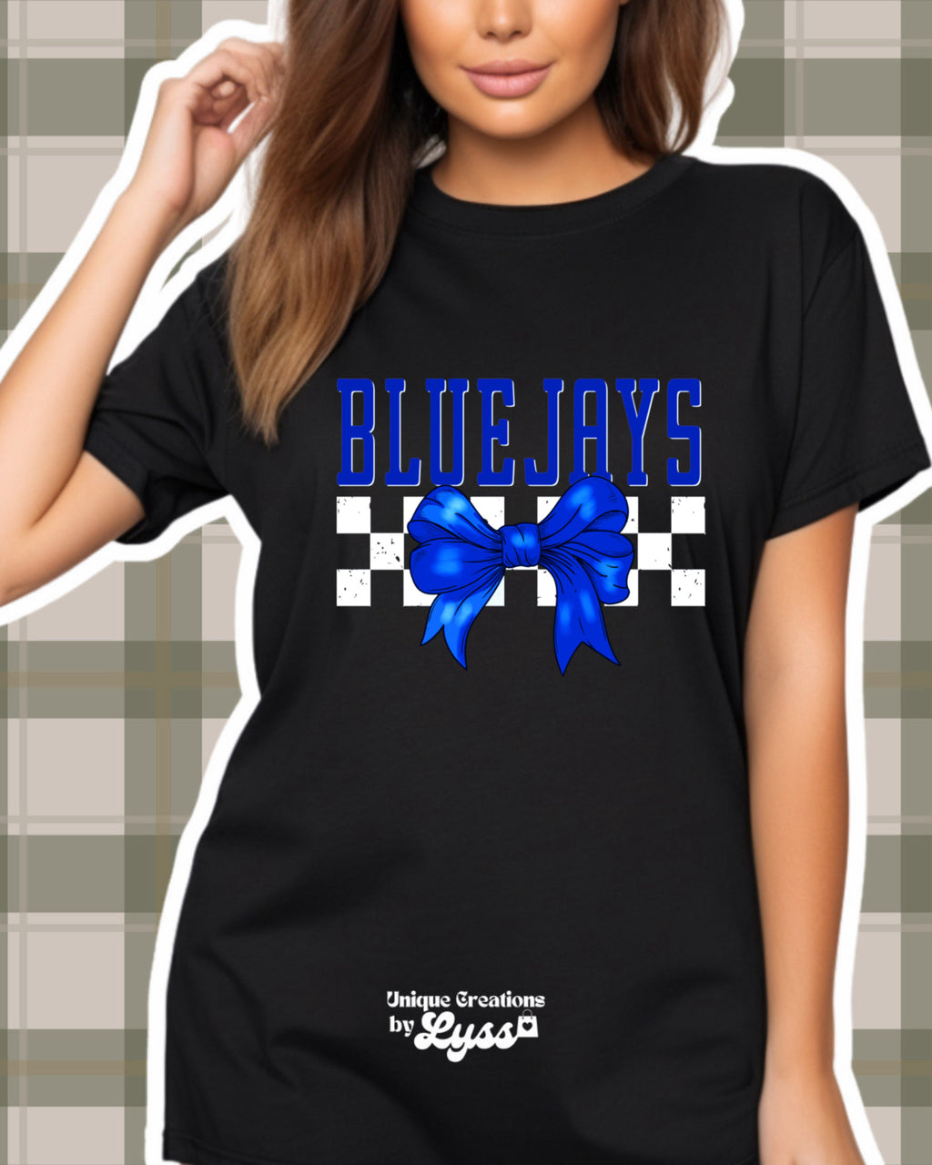 BLUEJAYS CHECKERED BOW