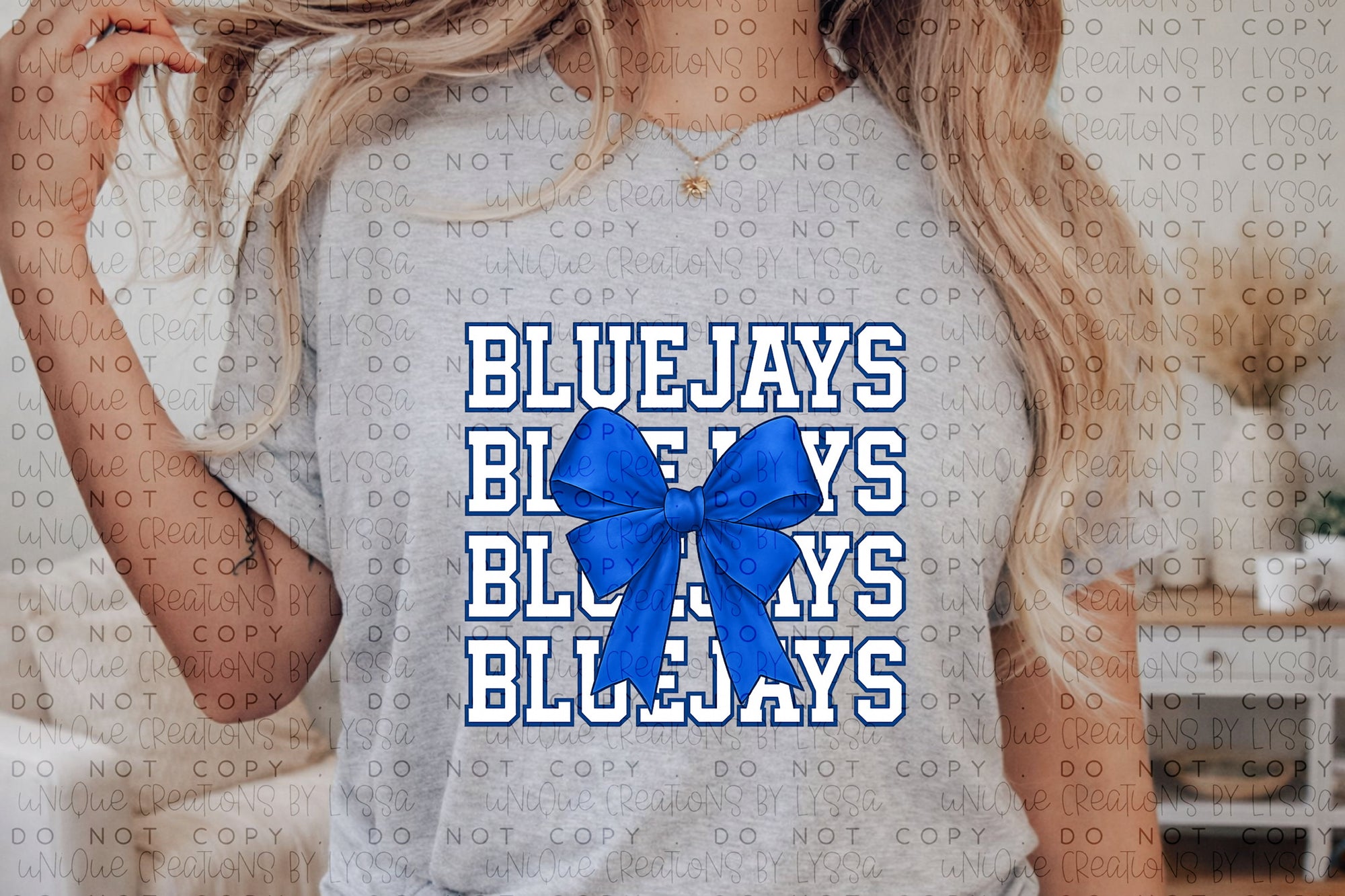 BLUEJAYS STACKED BOW