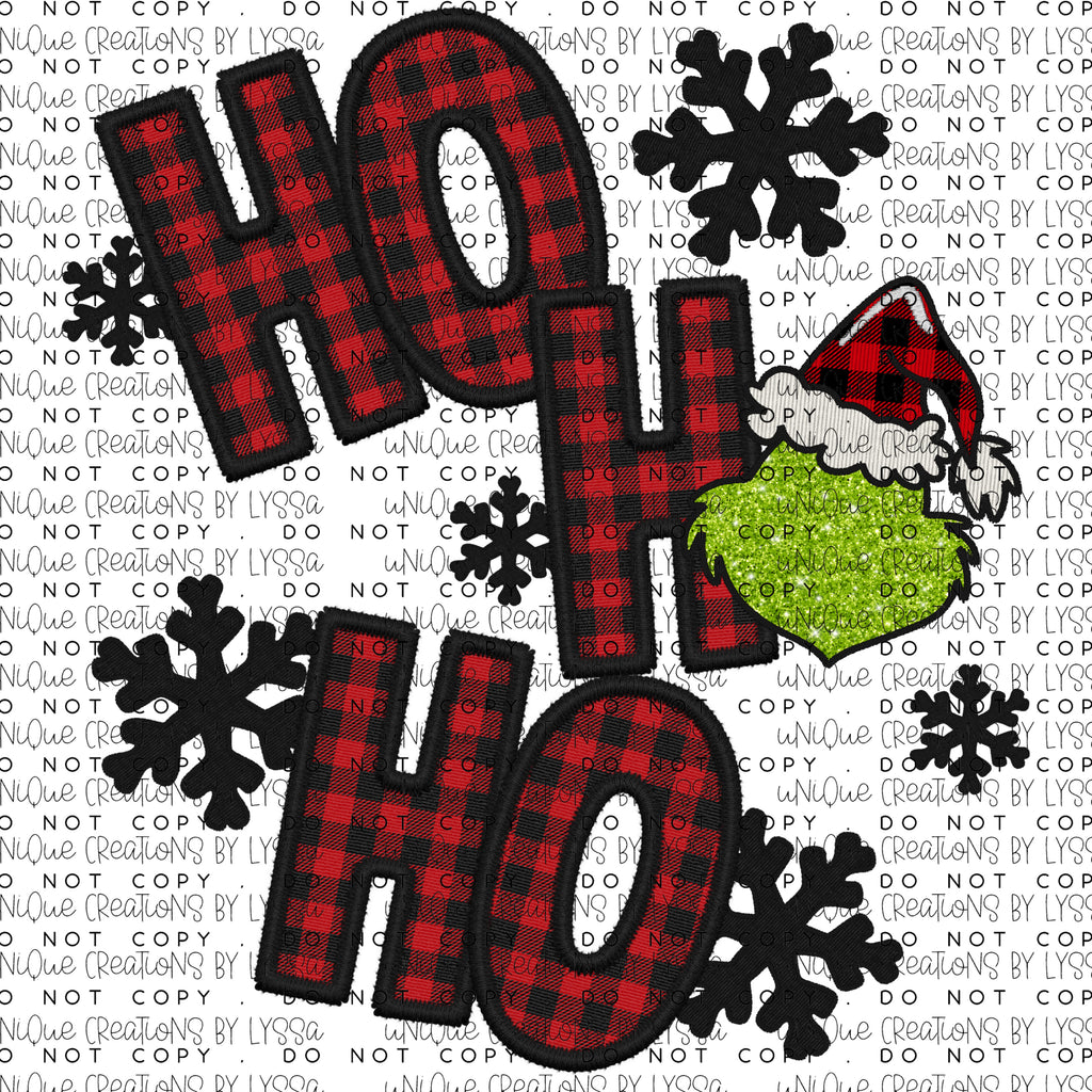 HO HO HO DTF TRANSFER/ DECAL