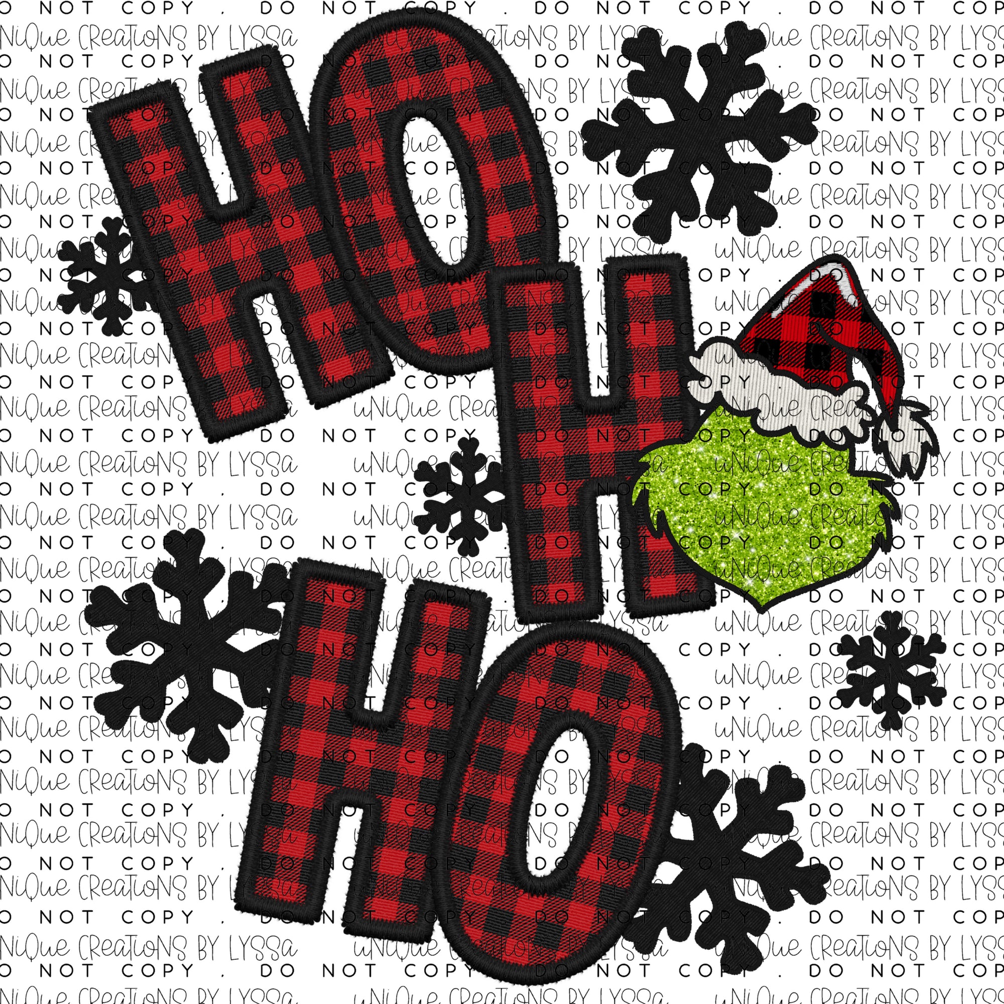 HO HO HO DTF TRANSFER/ DECAL