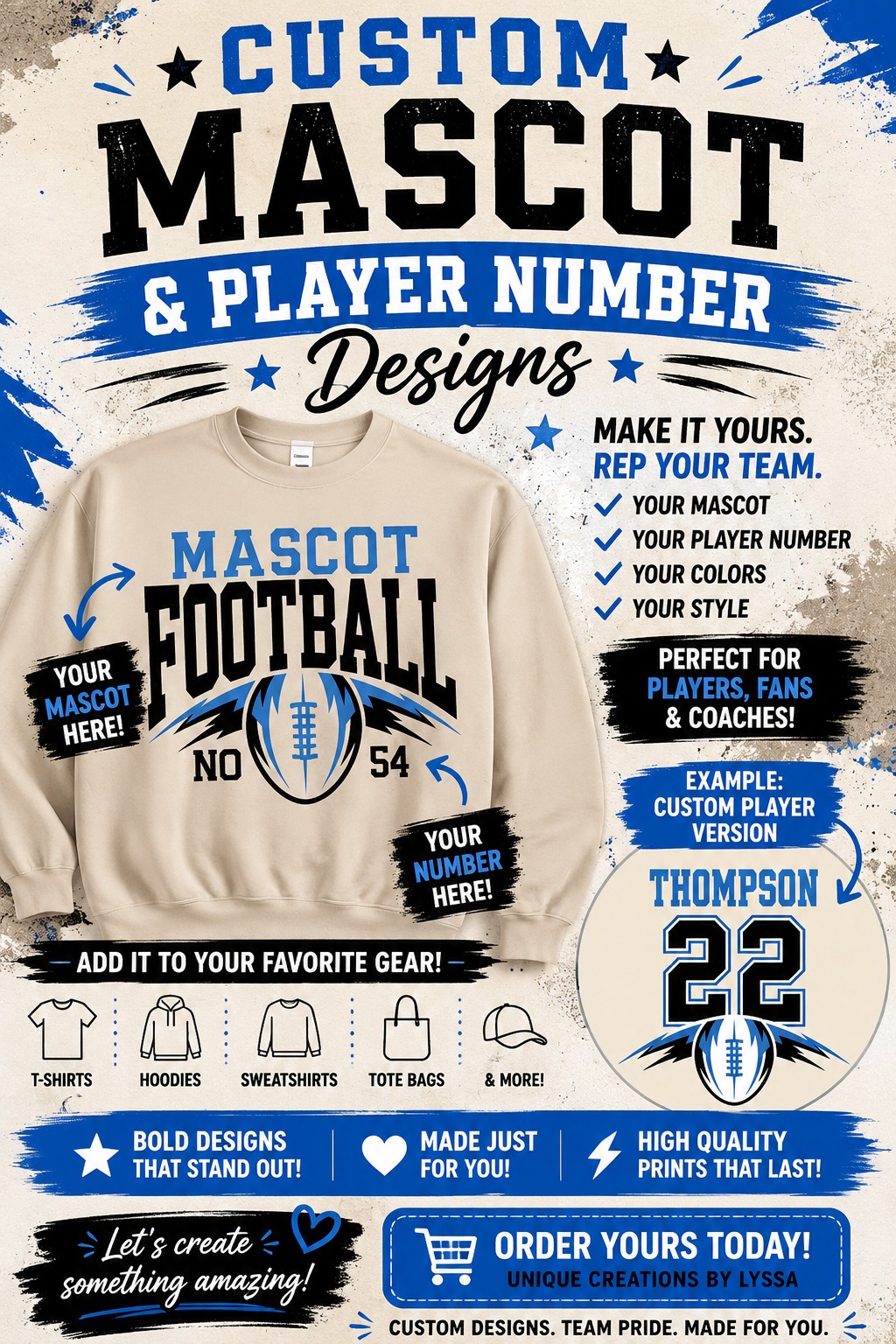 MASCOT FOOTBALL (CUSTOM)