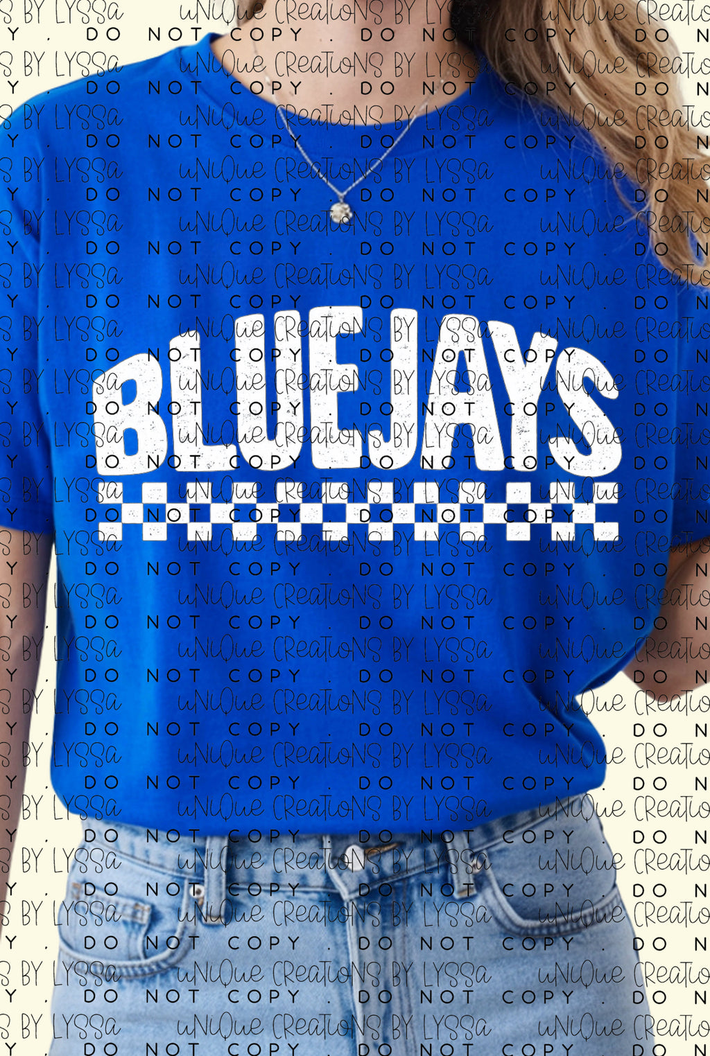 BLUEJAYS CHECKERED (WHTE)