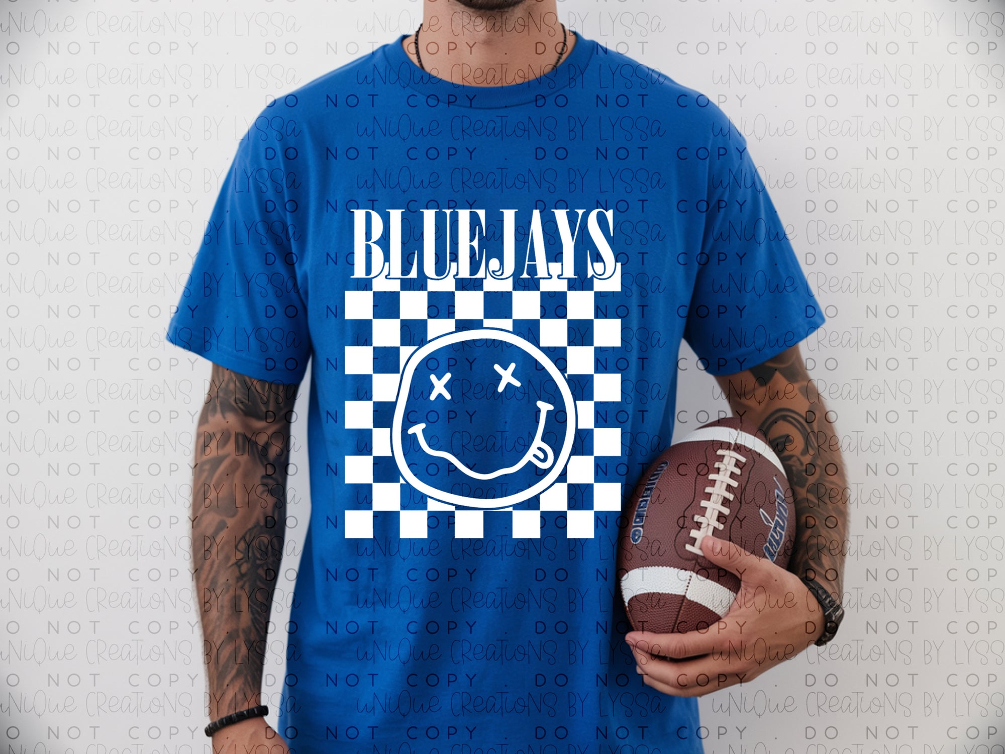 CHECKERED BLUEJAYS SMILEY