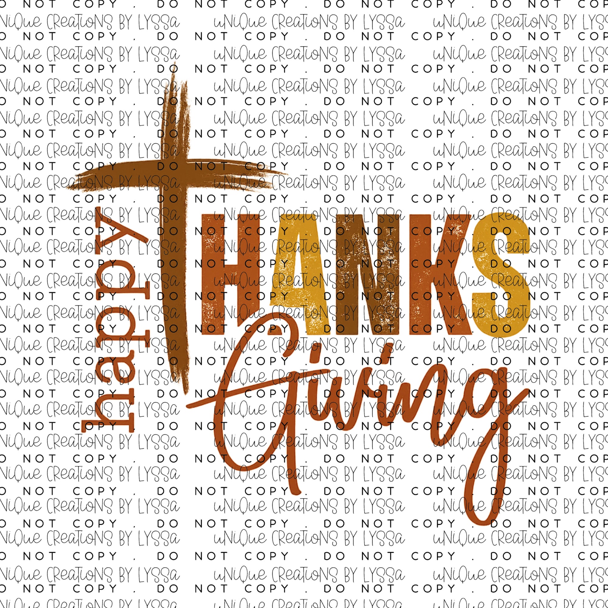 HAPPY THANKSGIVING DTF TRANSFER