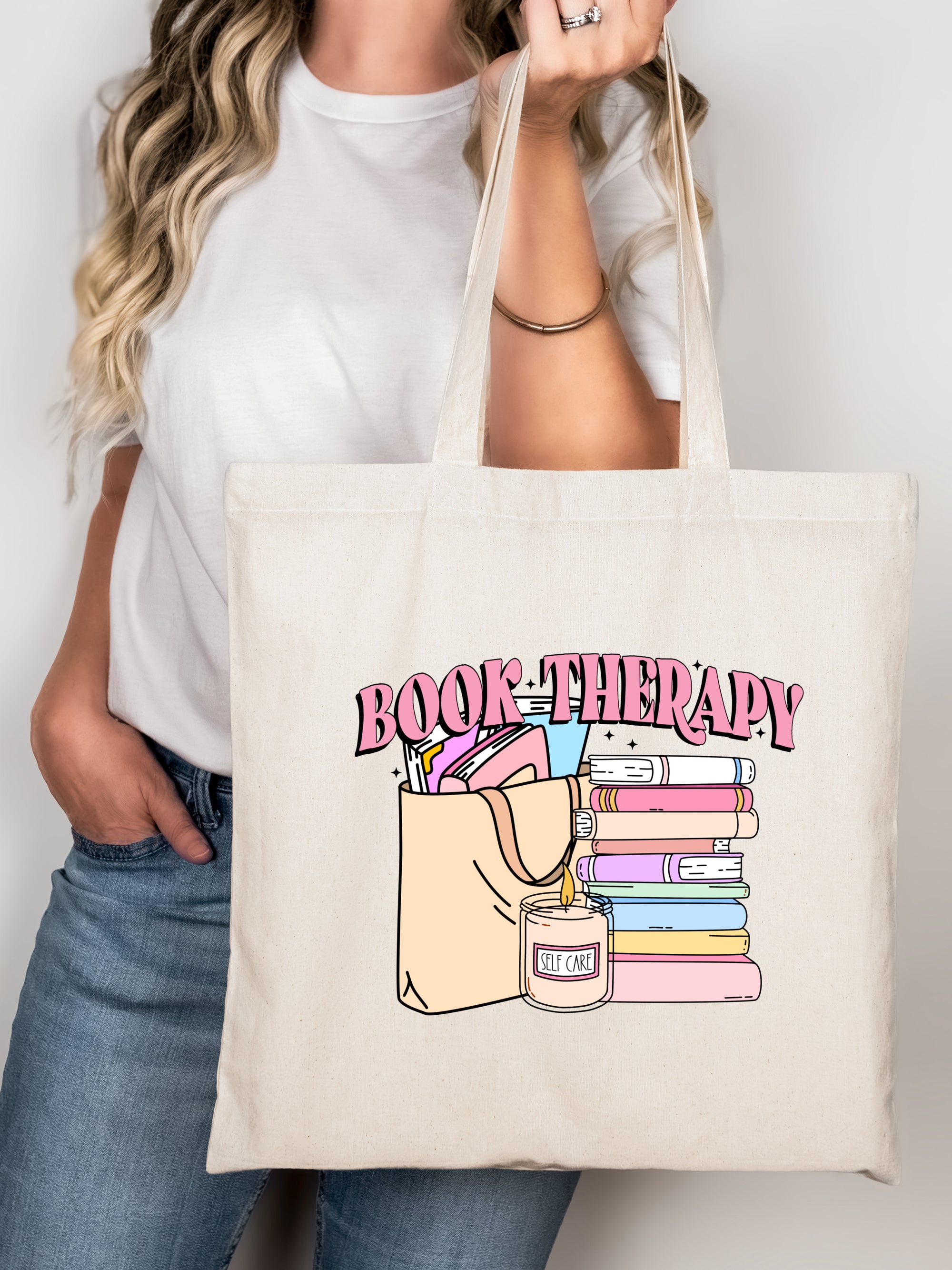 BOOK THERAPY TOTE