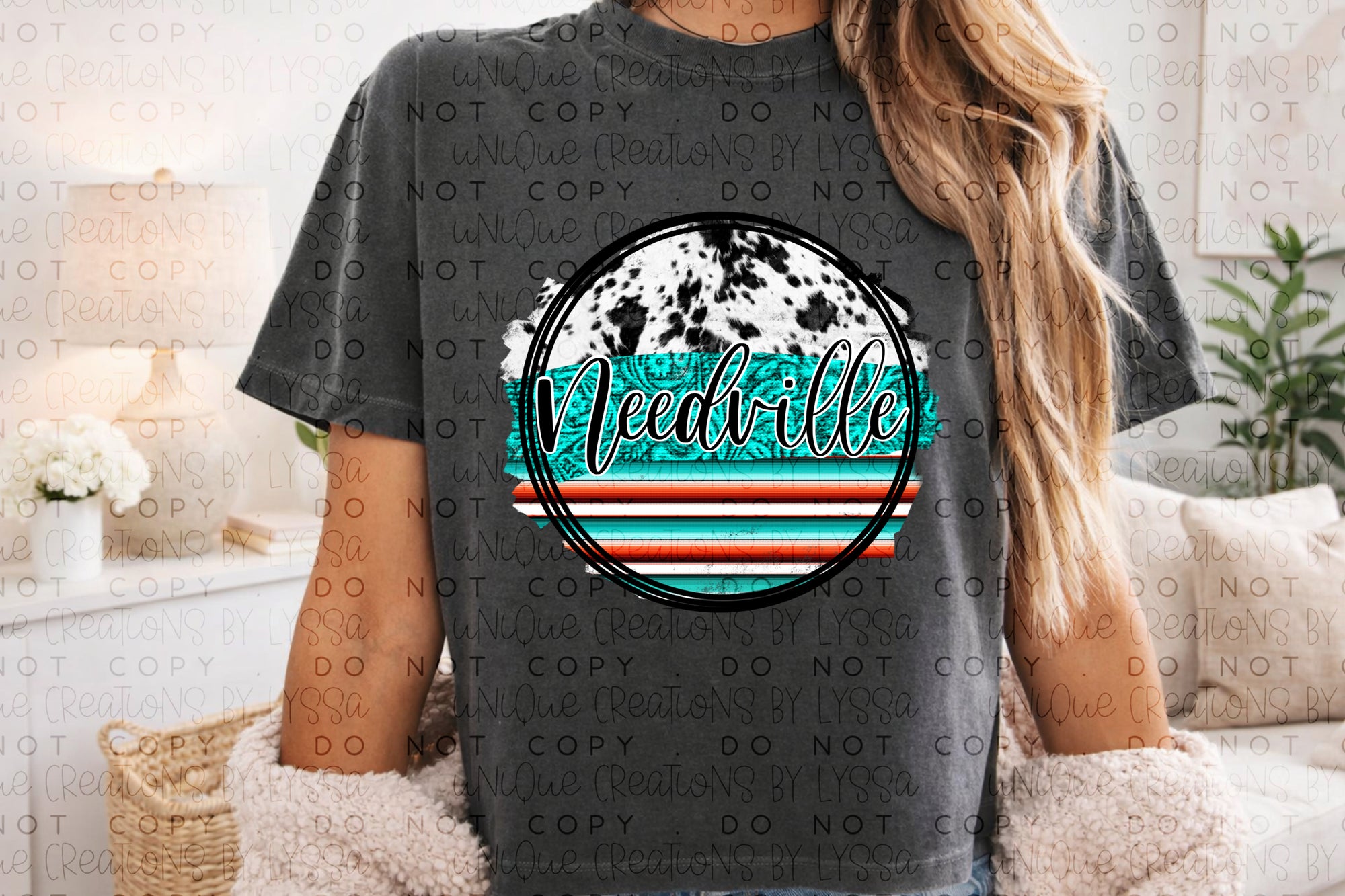 NEEDVILLE SERAPE COWHIDE