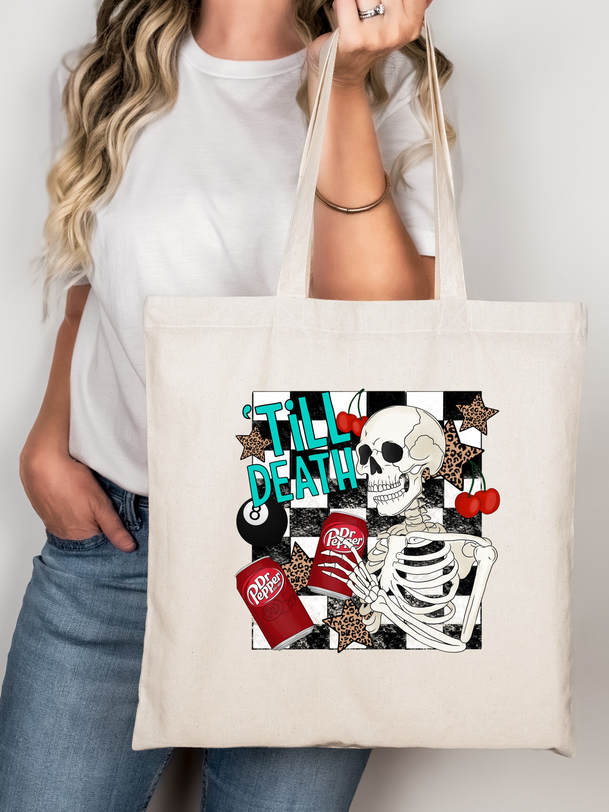 TILL DEATH DR. PEPPER TOTE