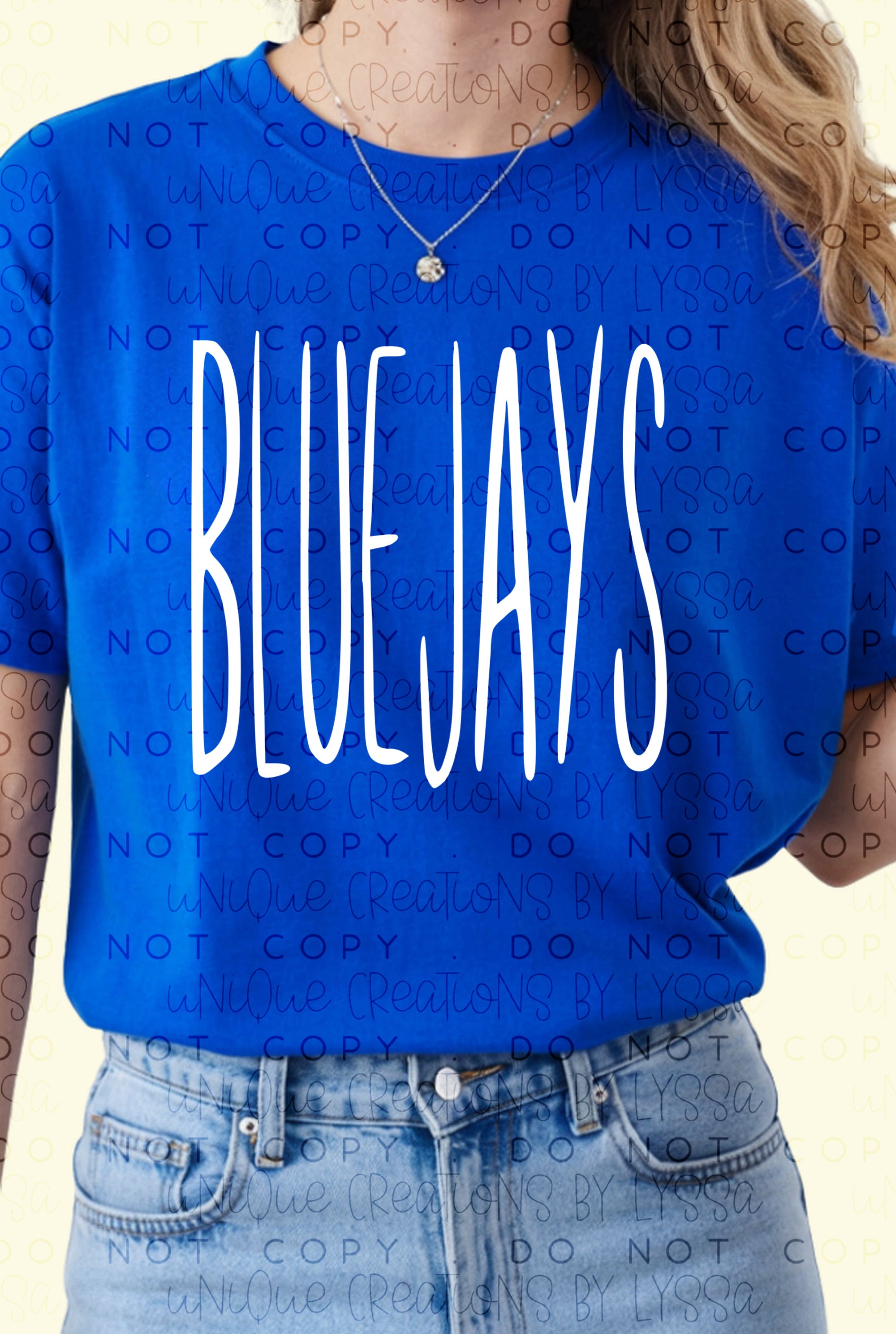 BLUEJAYS LONG FONT (WHTE)