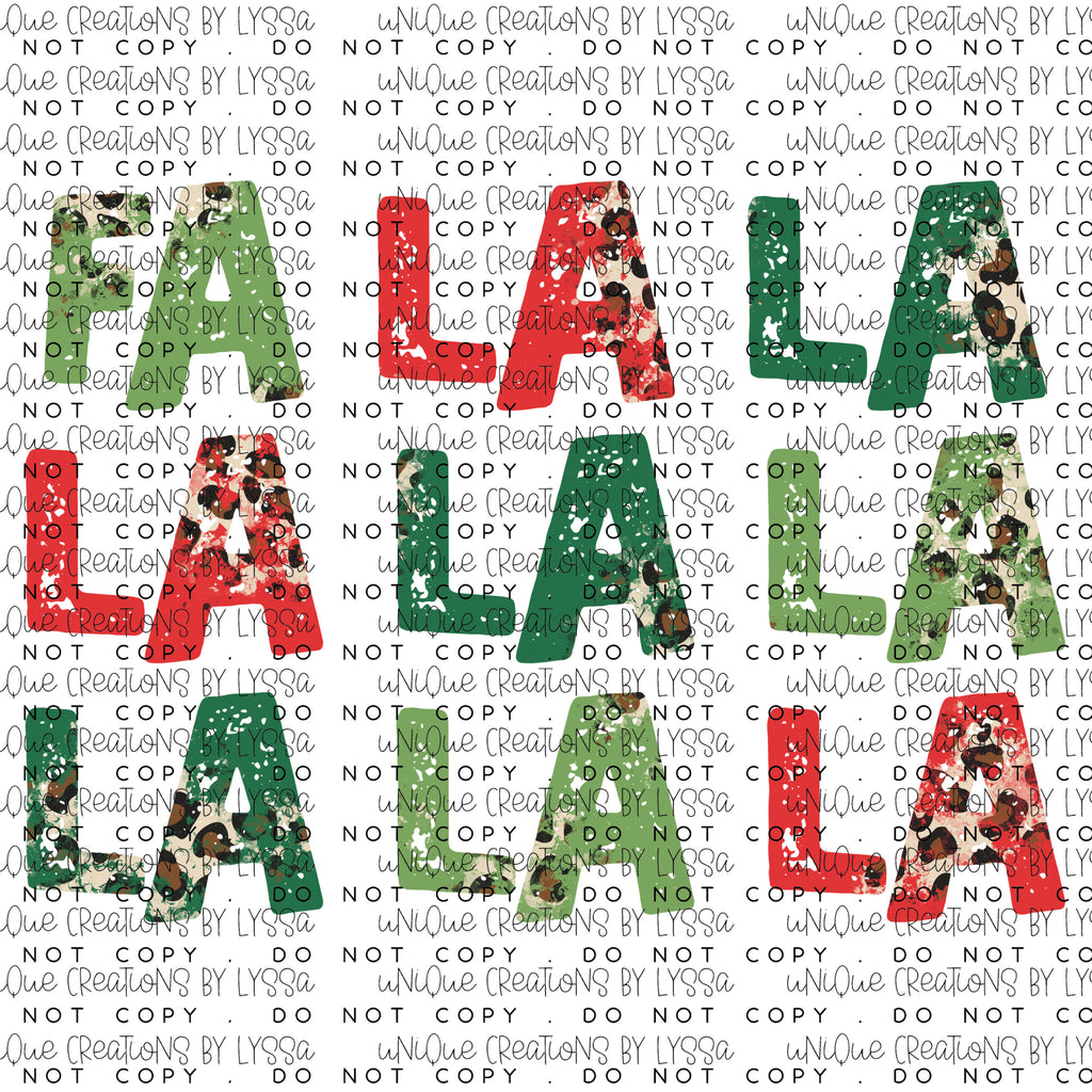 FA LA LA LA DTF TRANSFER/UVDTF DECAL