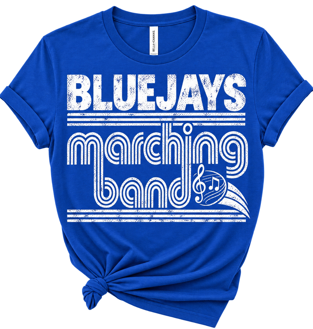 BLUEJAYS MARCHING BAND (FUNKY TEXT)
