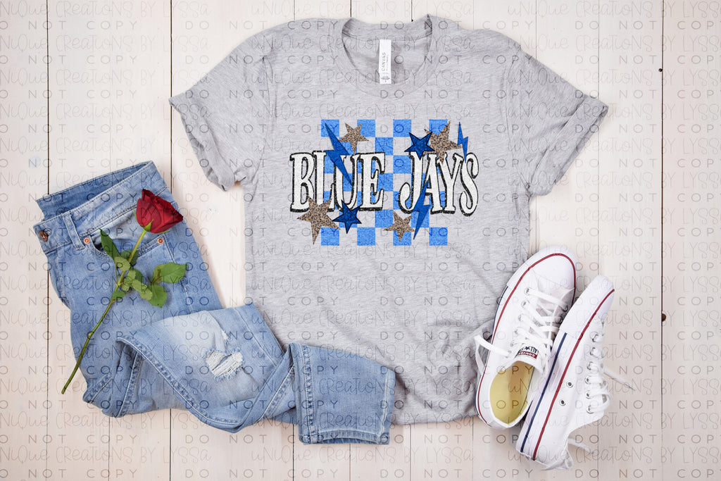 CHECKERED BLUEJAYS