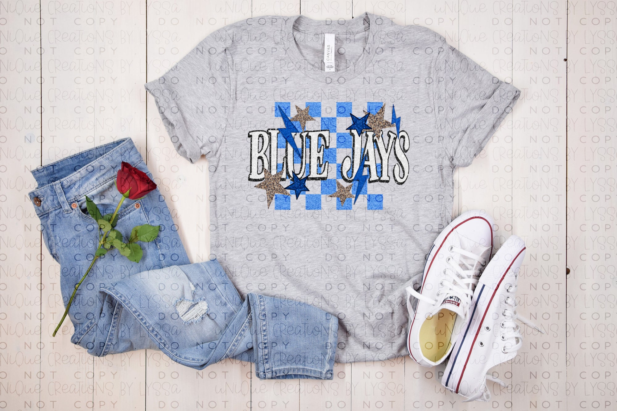 CHECKERED BLUEJAYS
