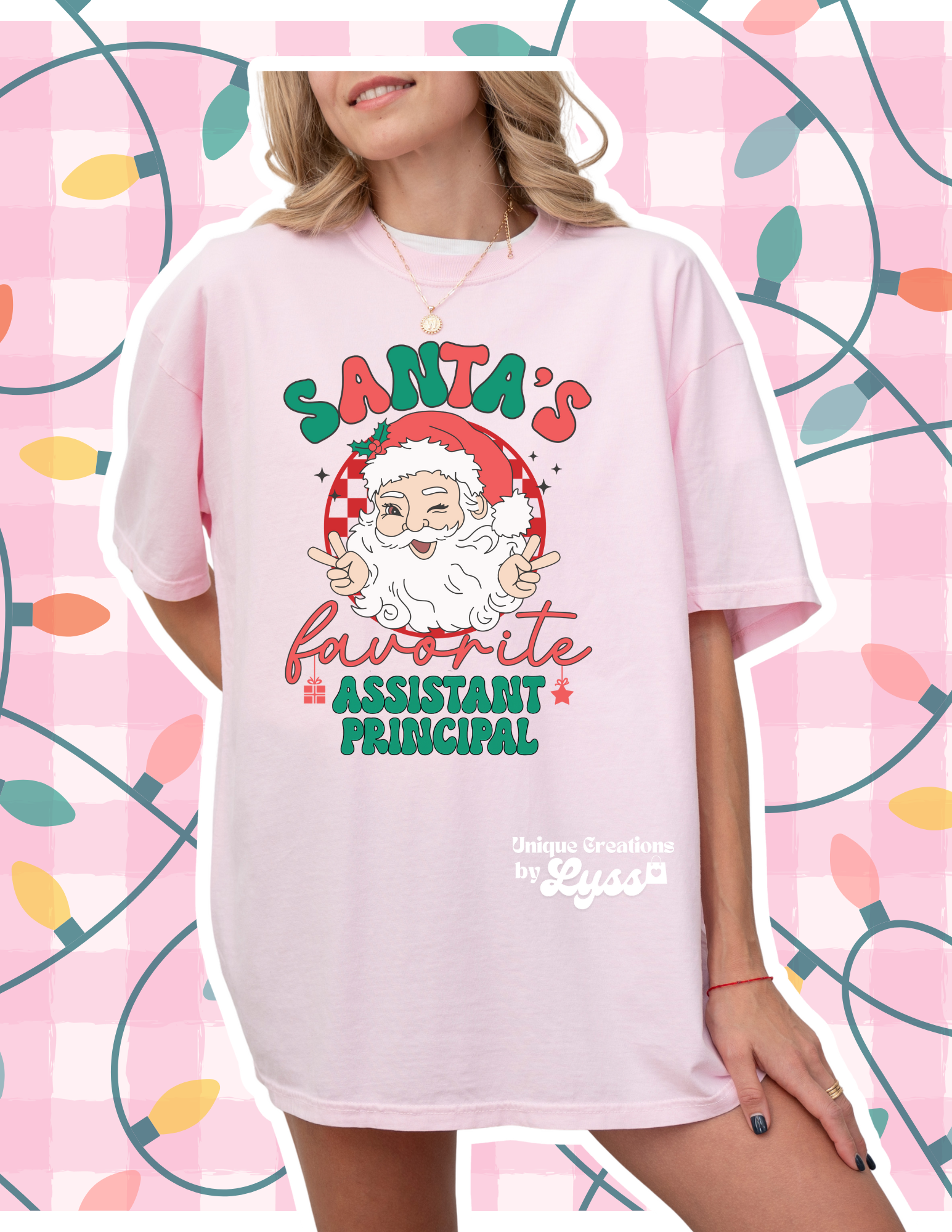 SANTAS FAVORITE ASS. PRINCIPAL ADULT TEE/SWEATER