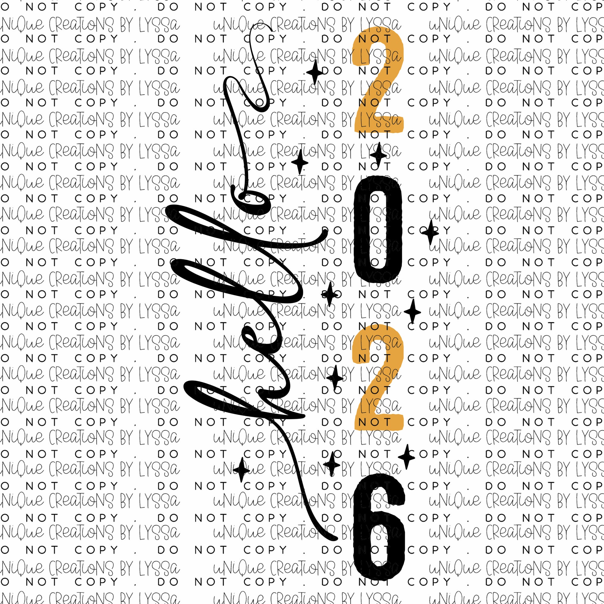 HELLO 2026 DTF TRANSFER/UVDTF DECAL