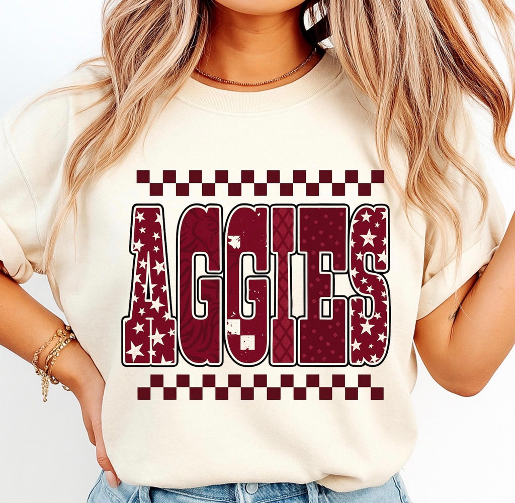 AGGIES CHECKERED