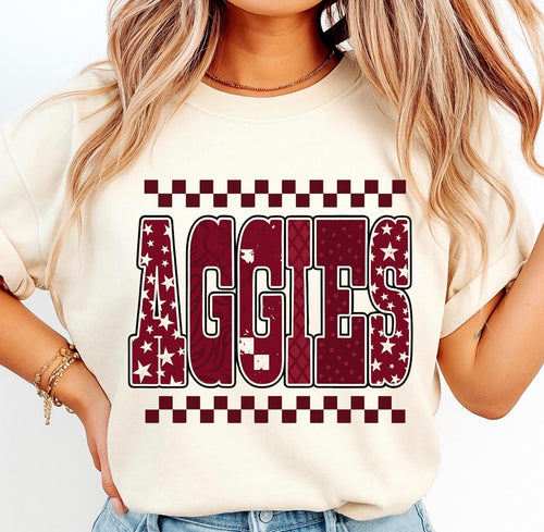 AGGIES CHECKERED