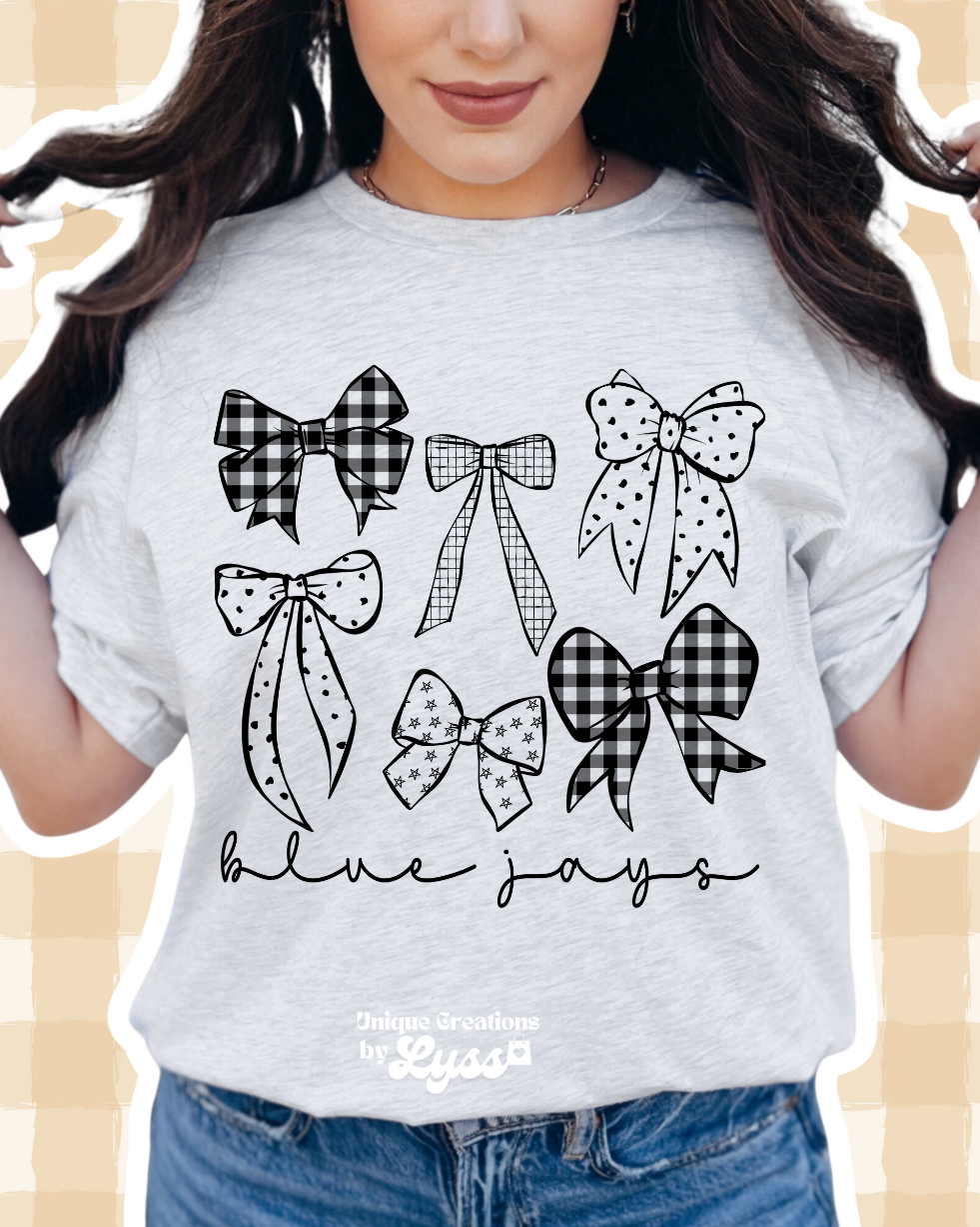 BLUEJAYS BOW COLLAGE TEE/SWEATER